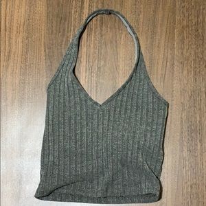 Cropped halter top